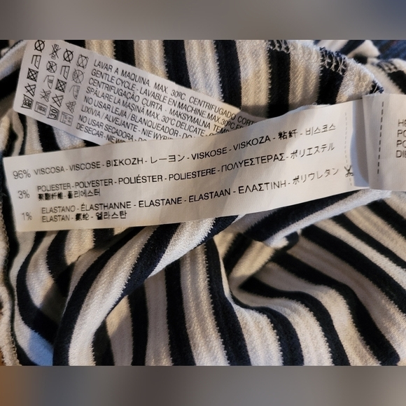 ZARA Bodycon V Neck Front and Back Asymetical A-Line Midi Dress, Size Medium - Picture 12 of 16